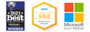 Best of Holland, Microsoft Silver Partner, Datto Gold Global Partner Badges