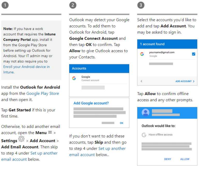 How to Set up the Outlook App on your Android Device