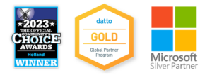 Best of Holland, Microsoft Silver Partner, Datto Gold Global Partner Badges